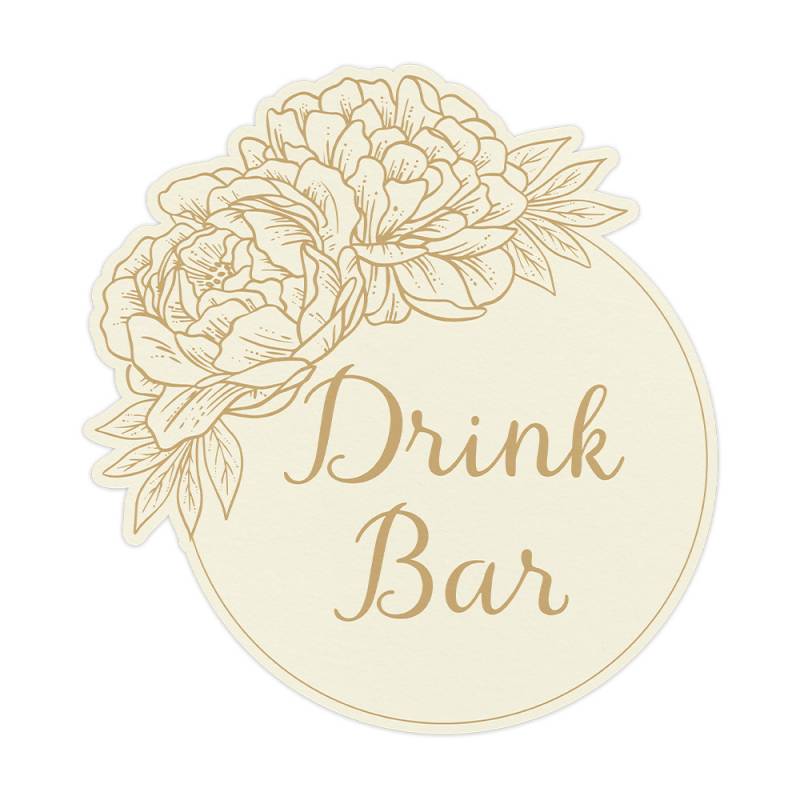 Dekoracja In bloom - Drink Bar, 30 x 30 cm