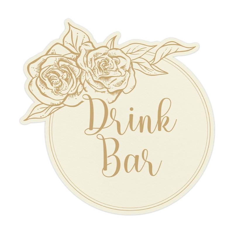 Dekoracja Rose garden - Drink Bar, 30 x 30 cm