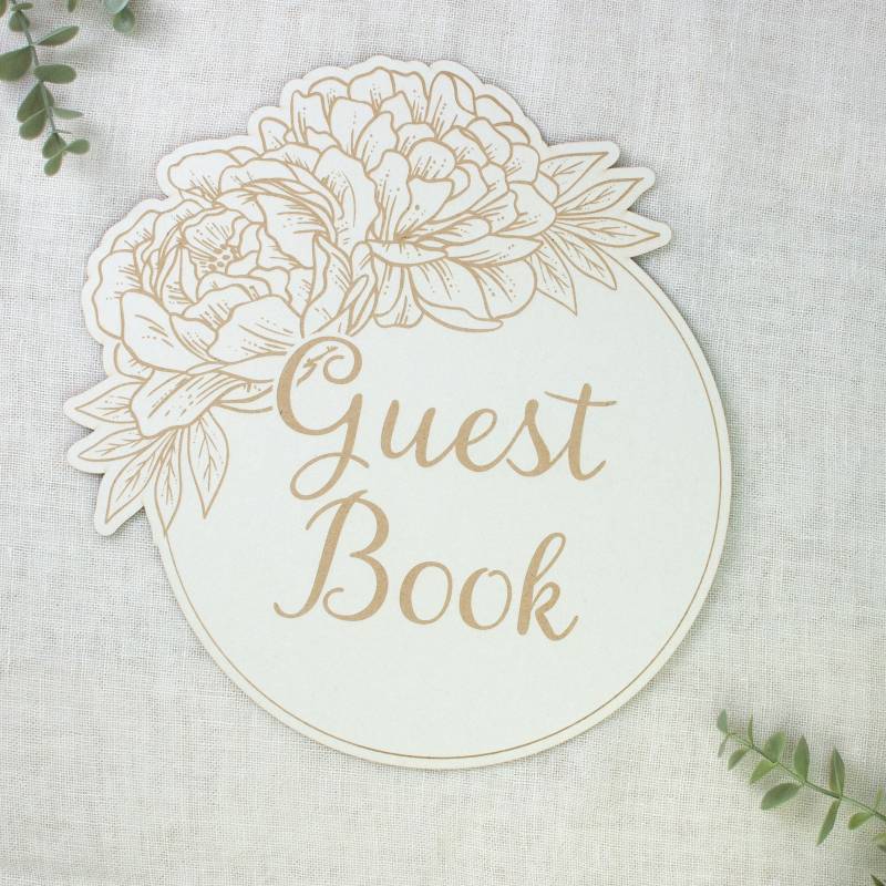 Dekoracja In bloom - Guest Book, 30 x 30 cm