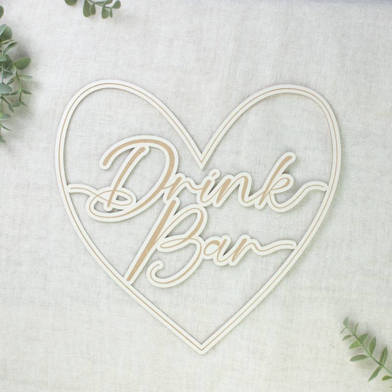 Dekoracja In my heart - Drink Bar, 30 x 30 cm
