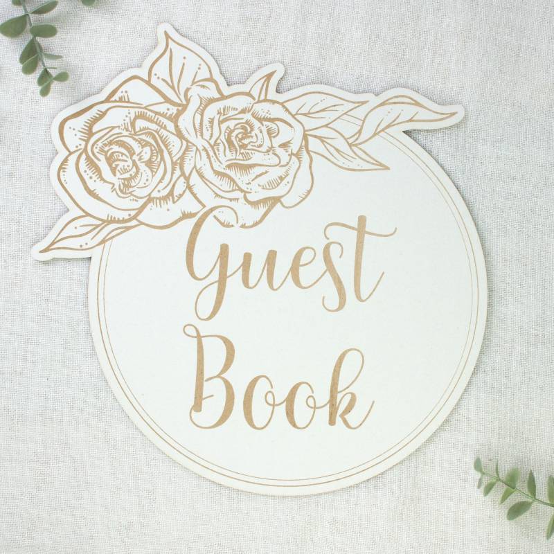 Dekoracja Rose garden - Guest Book, 30 x 30 cm