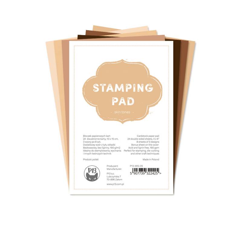 Bloczek papierów do stemplowania Stamping Pad Skin Tones, 6x4"